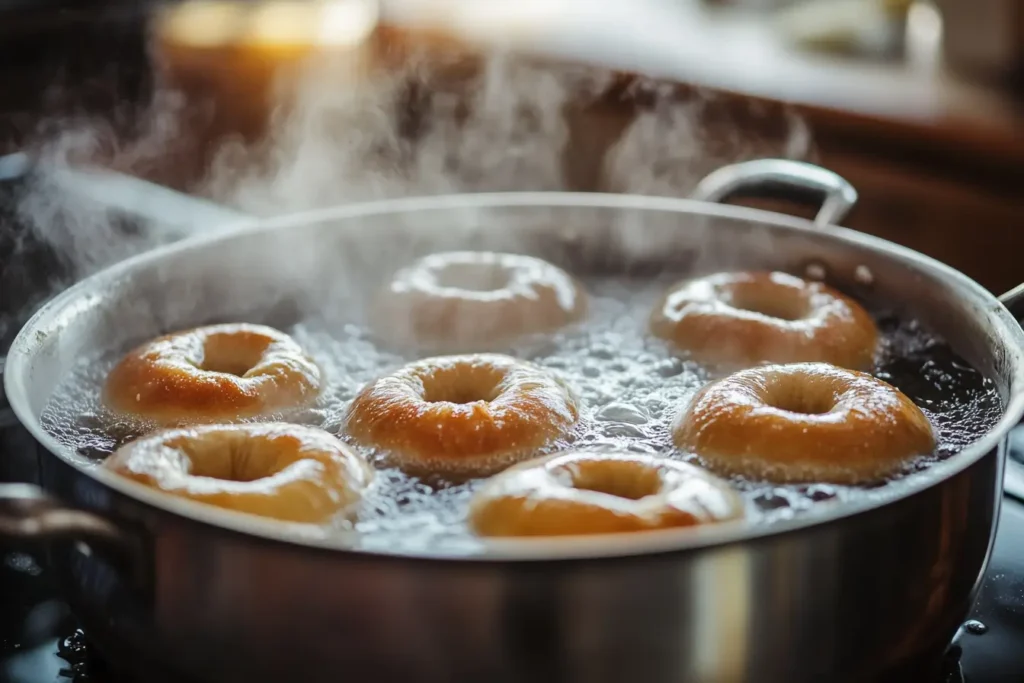The Ultimate Bagel Recipe: How to Make Perfect Homemade Bagels 3 eljamalioussama A batch of bagels being carefully placed into a e44521e9 bbe5 4d76 b84f 7aae08b7e912pos The Ultimate Bagel Recipe: How to Make Perfect Homemade Bagels