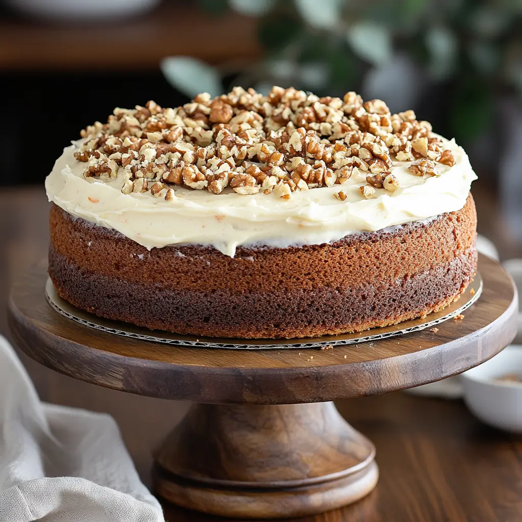 Classic carrot cake with cream cheese frosting