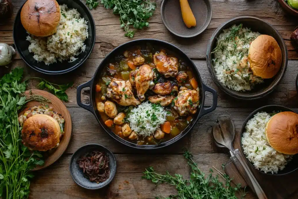 A variety of crockpot chicken dishes