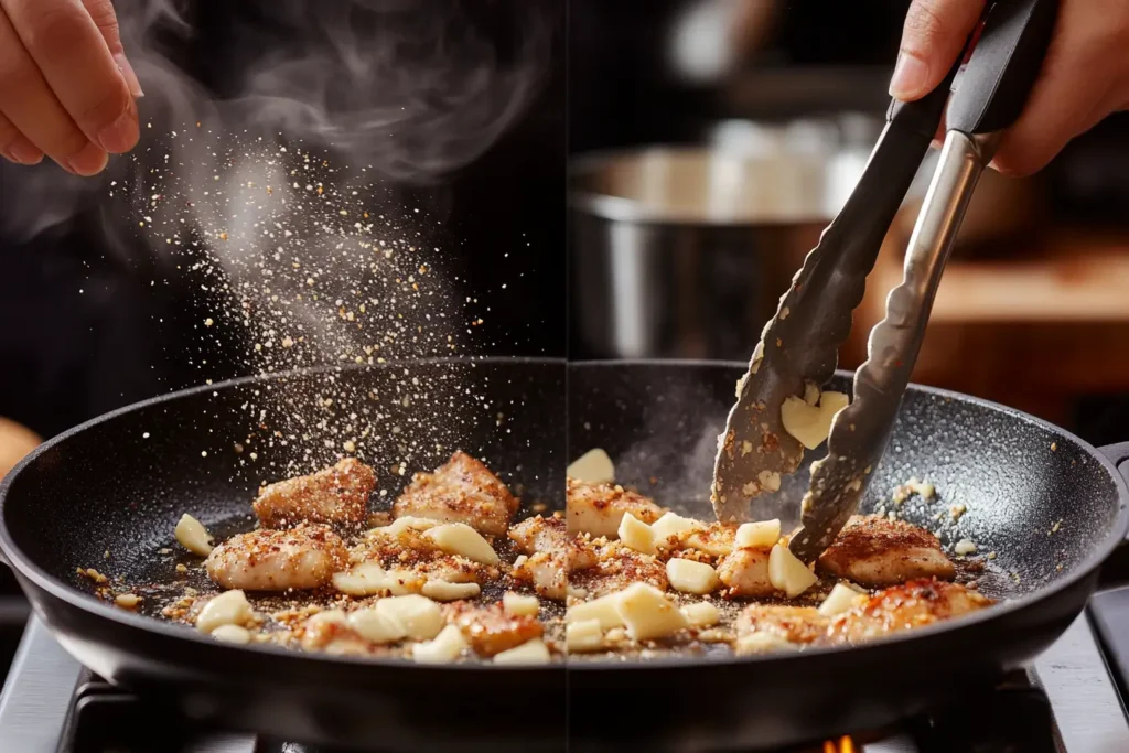 The Ultimate Guide to Garlic Parmesan Chicken: Recipes, Tips & Variations 2 eljamalioussama Step by step scene of cooking garlic parmesan c 38b91f39 4608 42d6 b6ff ea55549379abpos The Ultimate Guide to Garlic Parmesan Chicken: Recipes, Tips & Variations