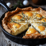 Air fryer tortilla quiche with crispy tortilla crust