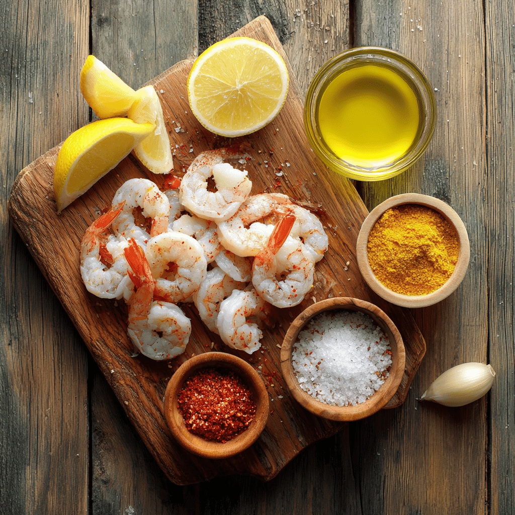 Frozen Shrimp in the Air Fryer: The Crispy Secret to Quick Seafood Magic 6 eljamalioussama Flat lay of frozen shrimp garlic powder paprika 5b1d237e 8a0c 49df 8b44 0e7e05ba36c6pos Frozen Shrimp in the Air Fryer: The Crispy Secret to Quick Seafood Magic