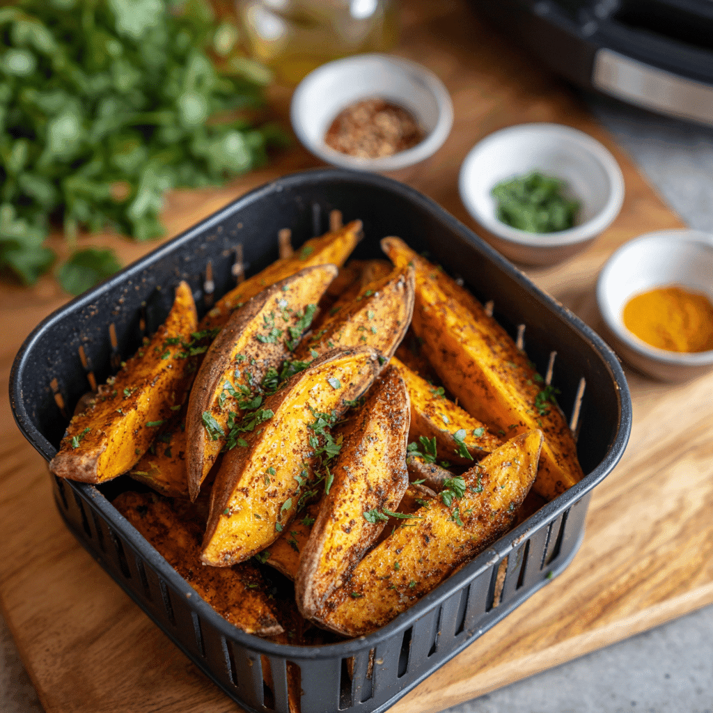 Roasted sweet potatoes airfryer recipe