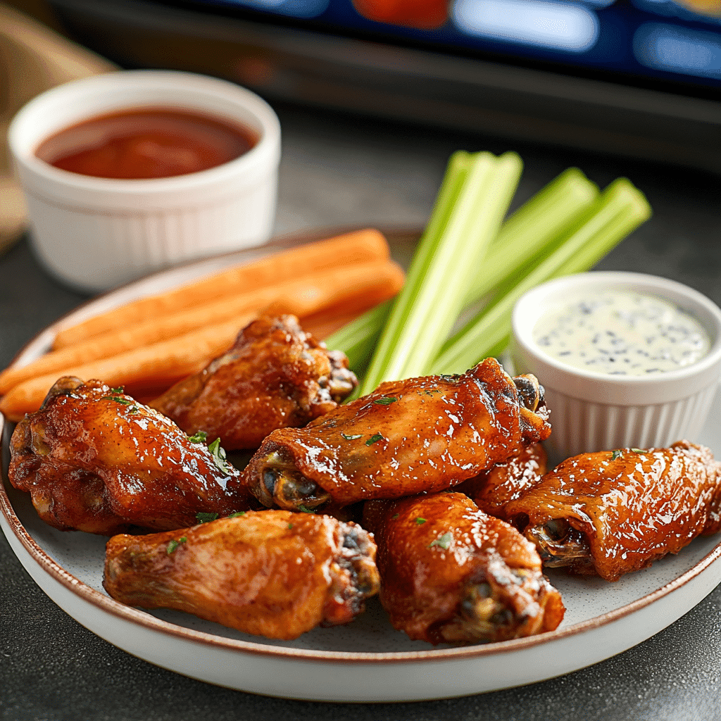 Frozen Chicken Wings in Air Fryer: Crispy, Juicy, and Easy Every Time 7 eljamalioussama Plated air fryer chicken wings with dipping sau 44db901c 5ea5 4b47 b310 d573da0e30b2pos Frozen Chicken Wings in Air Fryer: Crispy, Juicy, and Easy Every Time